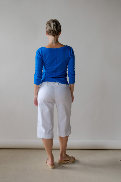 Bateau Top in Cobalt