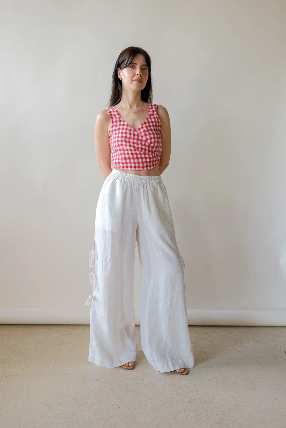 Soja Top in Red Gingham