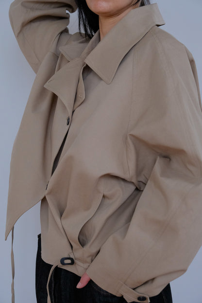 Clara Cropped Drawstring Coat