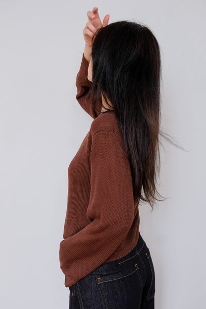 Morgan Cardigan in Chocolate
