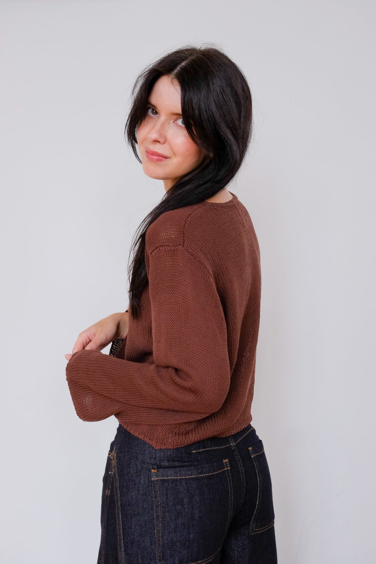 Morgan Cardigan in Chocolate