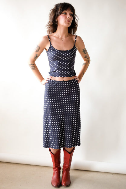 Scoop Back Cami - Domino Dot