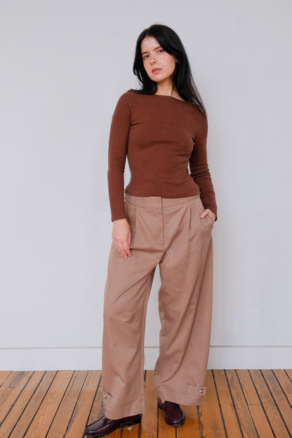 Alex Khaki Barrel Pant