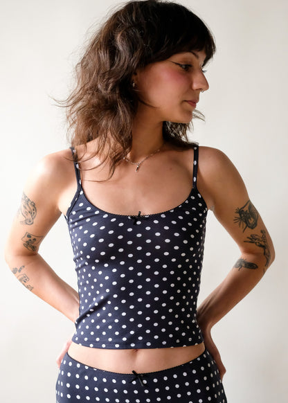 Scoop Back Cami - Domino Dot
