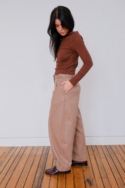 Alex Khaki Barrel Pant