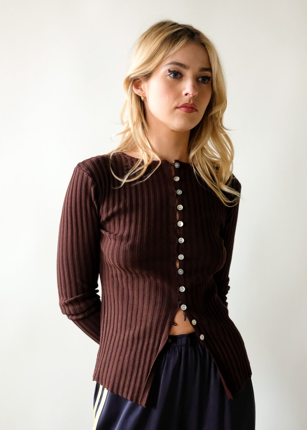 Katherine Cardigan in Mocha