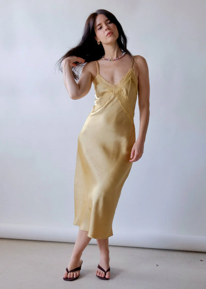Fiona Slip Dress in Daffodil