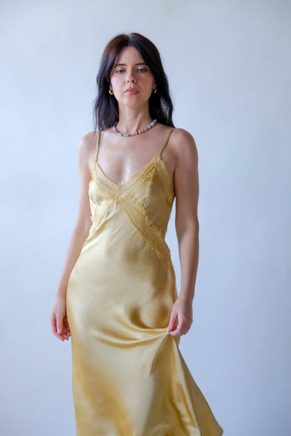 Fiona Slip Dress in Daffodil