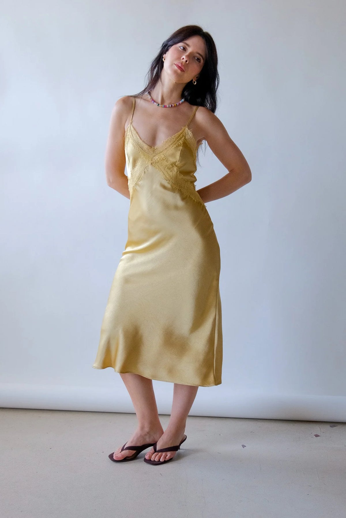 Fiona Slip Dress in Daffodil