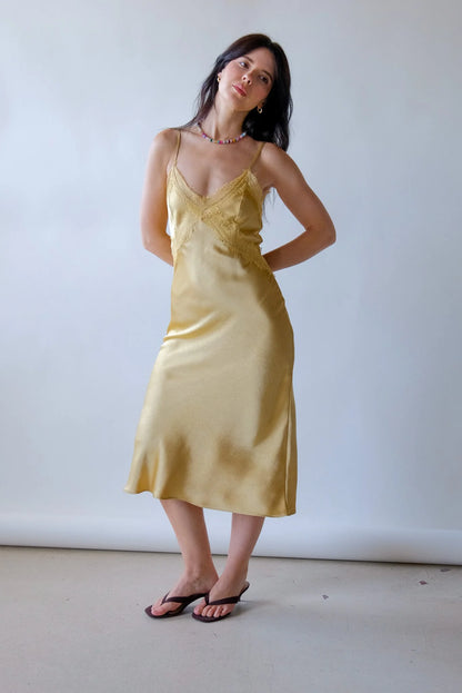 Fiona Slip Dress in Daffodil