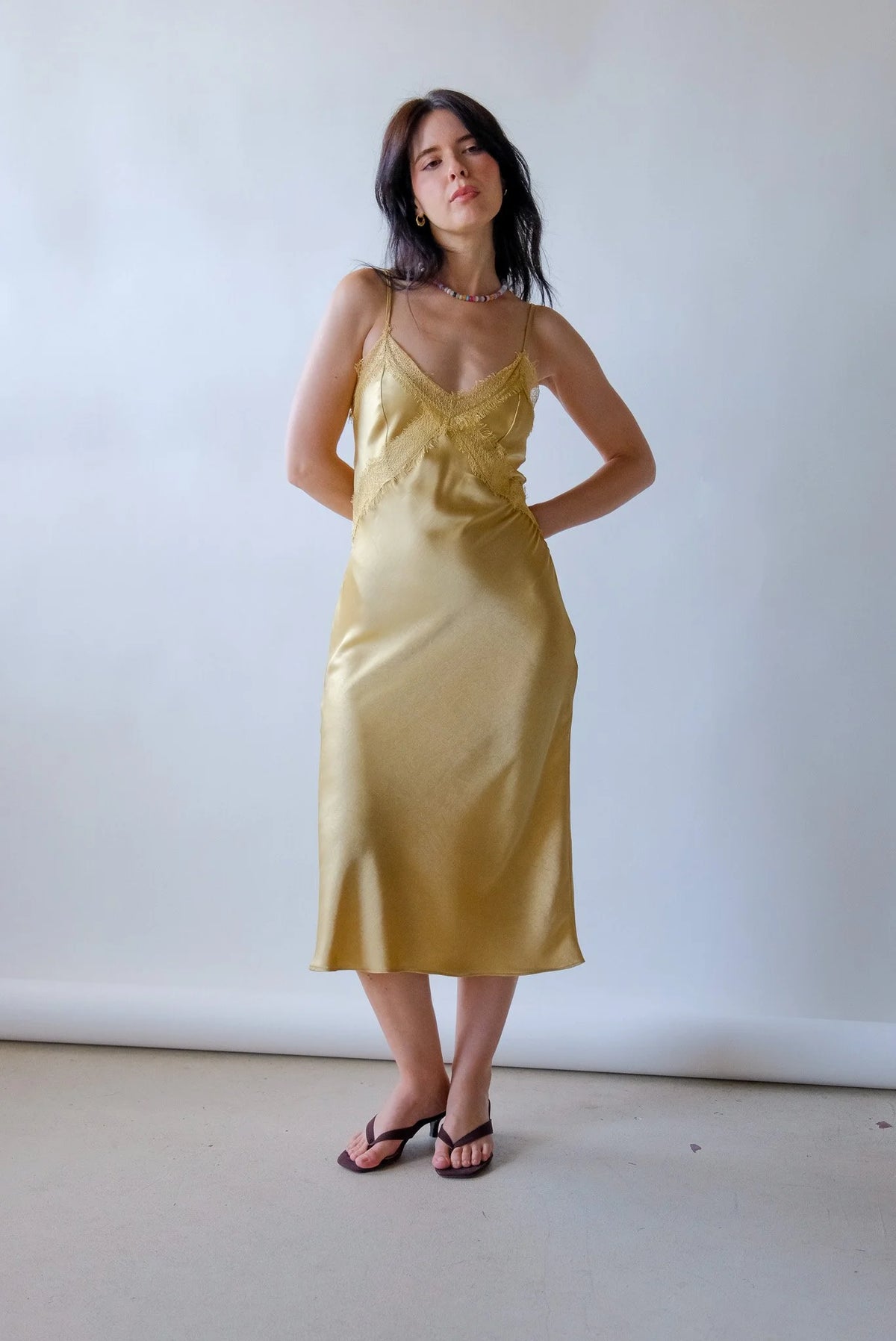 Fiona Slip Dress in Daffodil