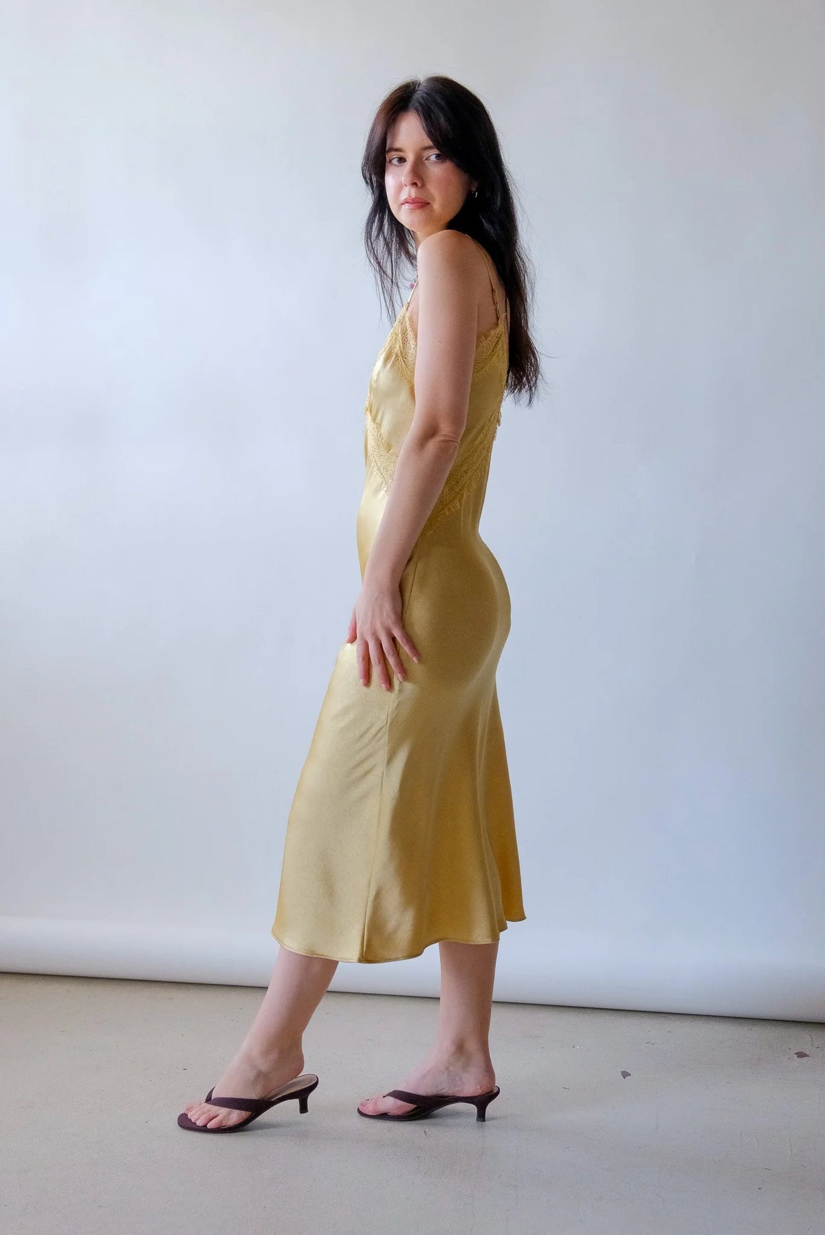 Fiona Slip Dress in Daffodil