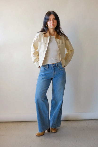 Laurel Canvas Crop Jacket