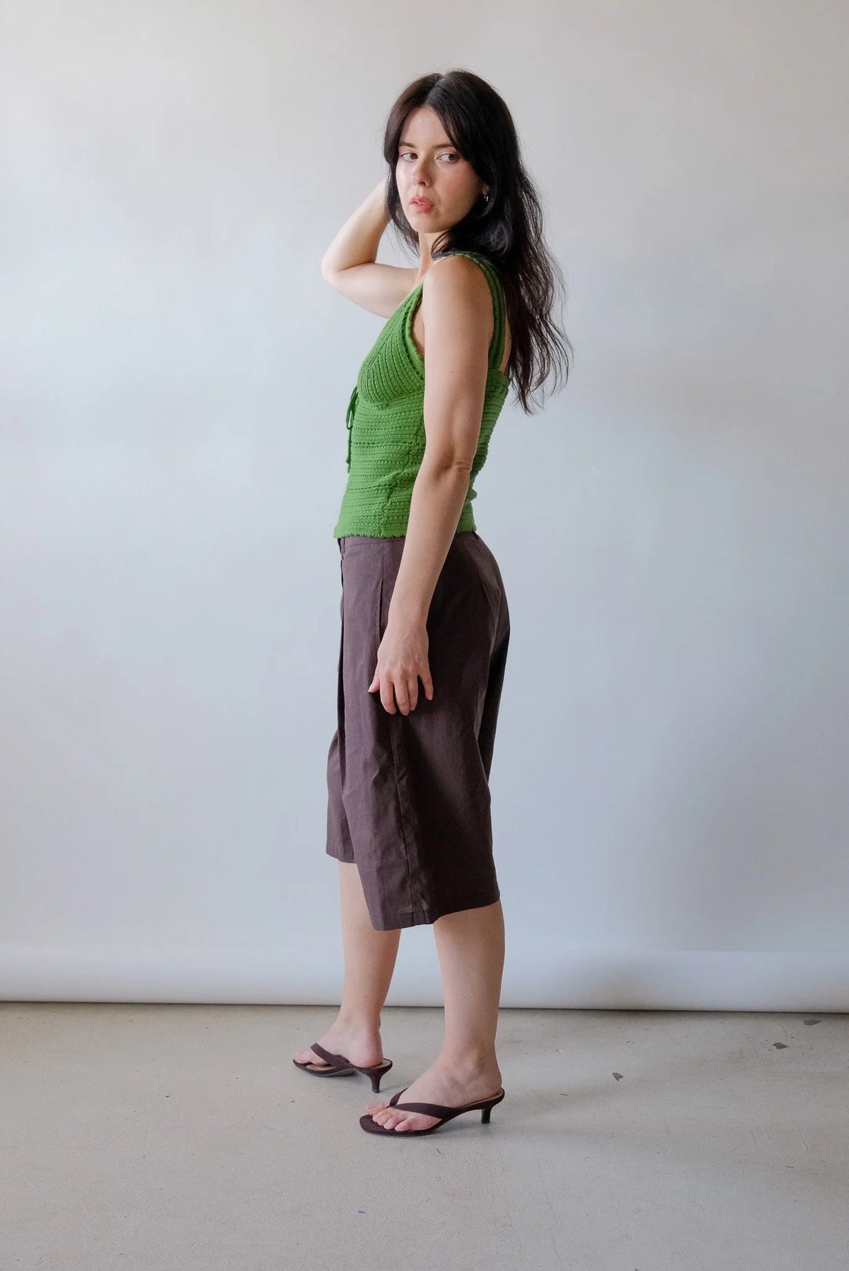 Flora Pointelle Knit Top