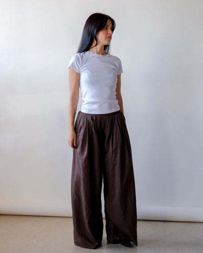 Simone Pant in Brown