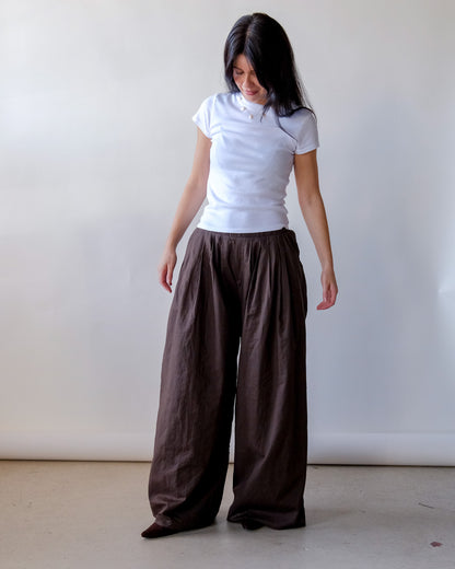 Simone Pant in Brown