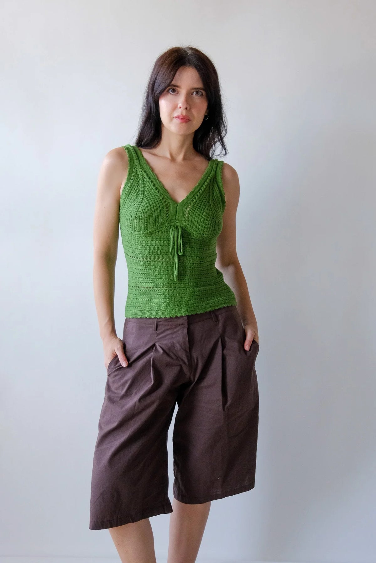 Flora Pointelle Knit Top