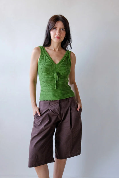 Flora Pointelle Knit Top