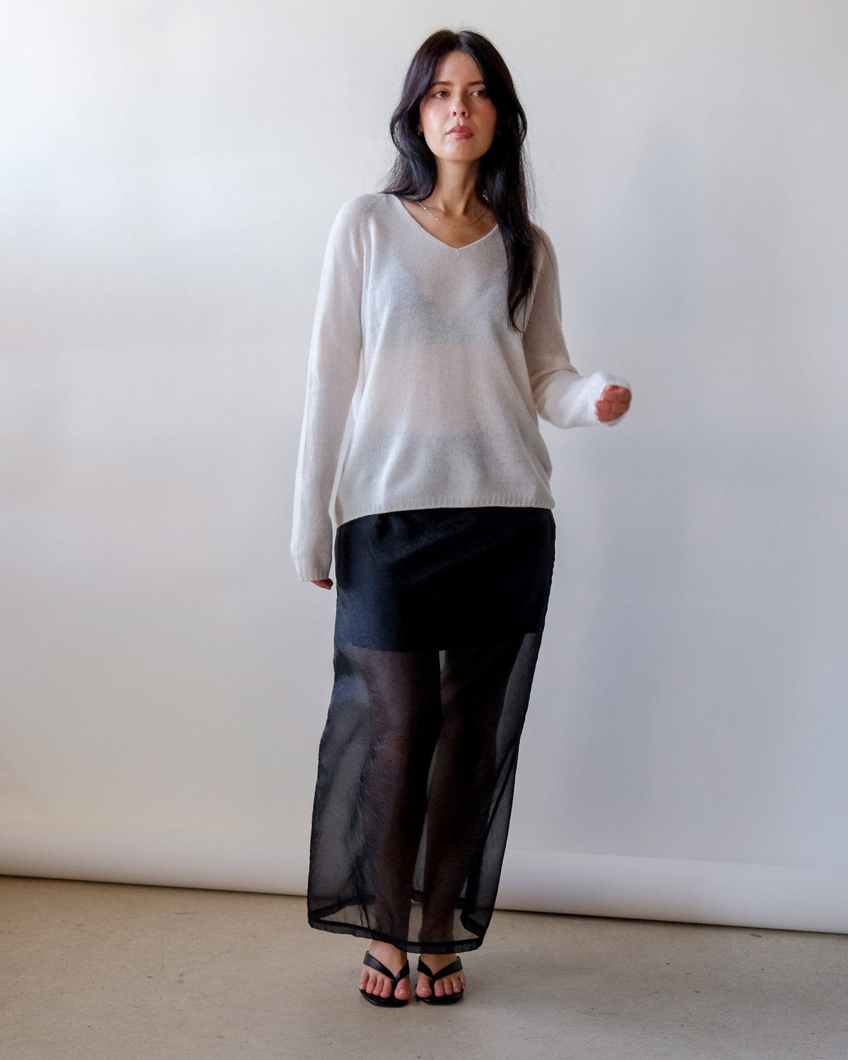Valen Sheer Slip Skirt