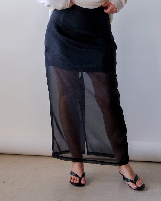 Valen Sheer Slip Skirt