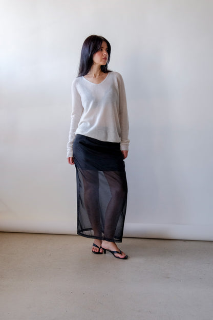 Valen Sheer Slip Skirt