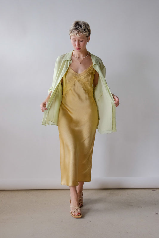 Sheer Lime Blouse