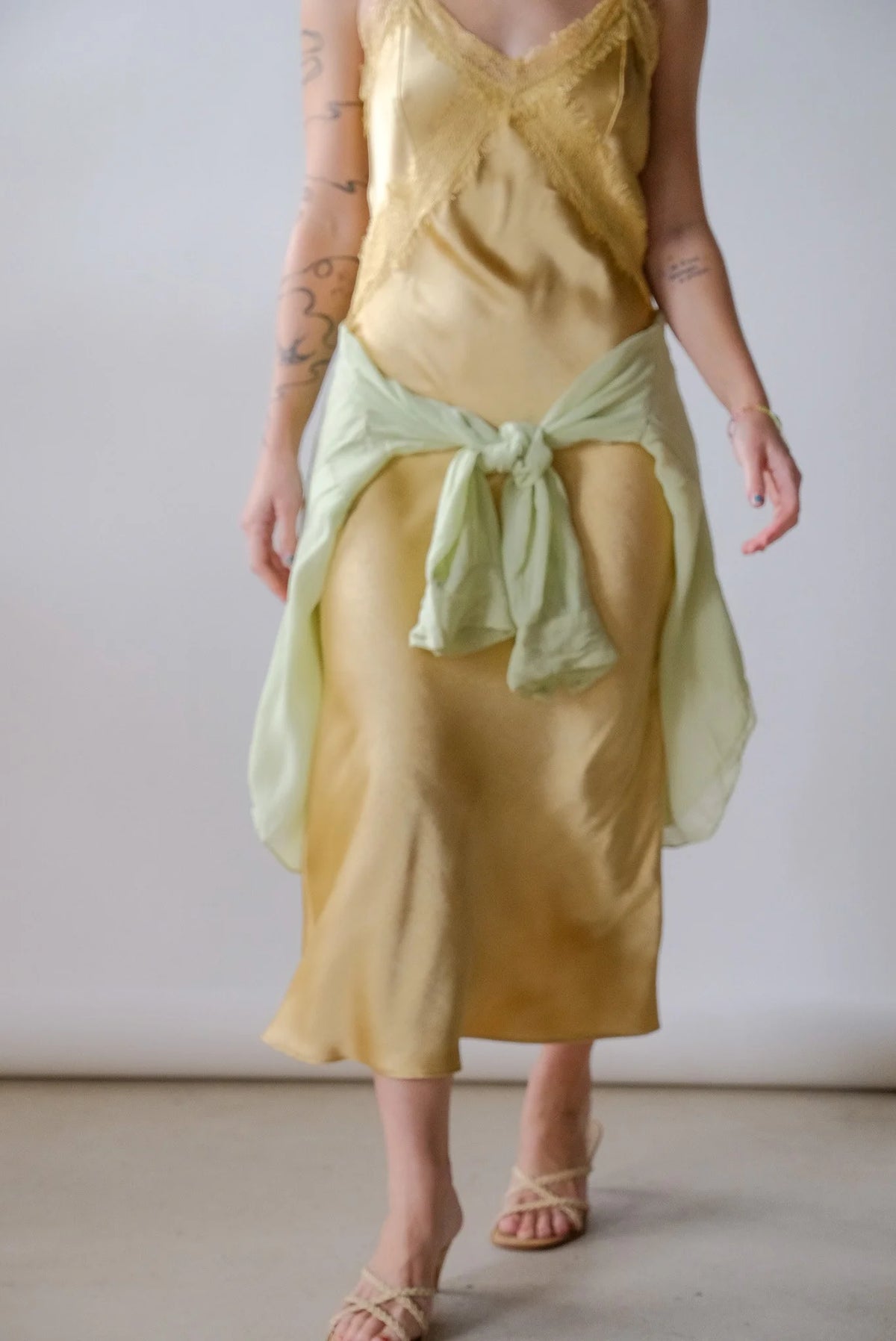Sheer Lime Blouse