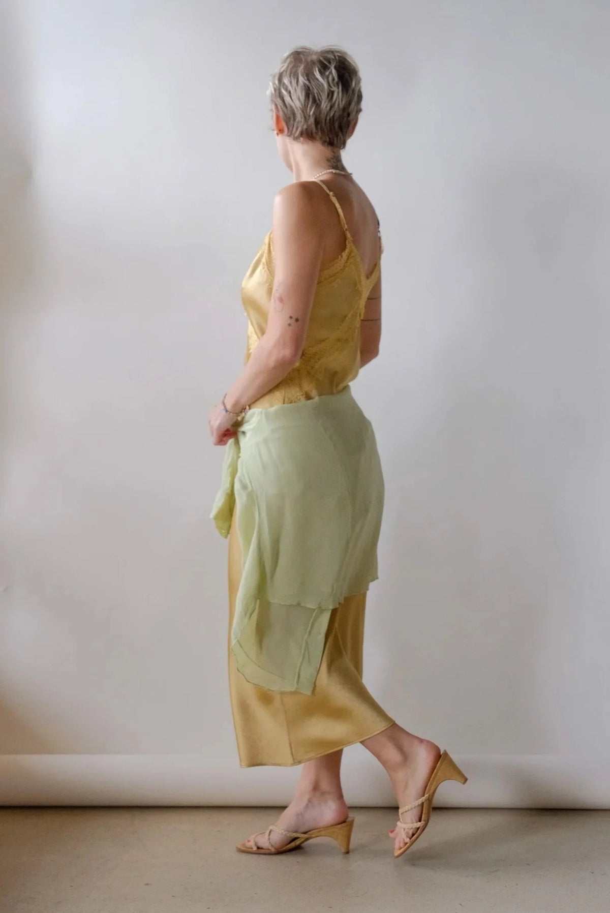 Sheer Lime Blouse
