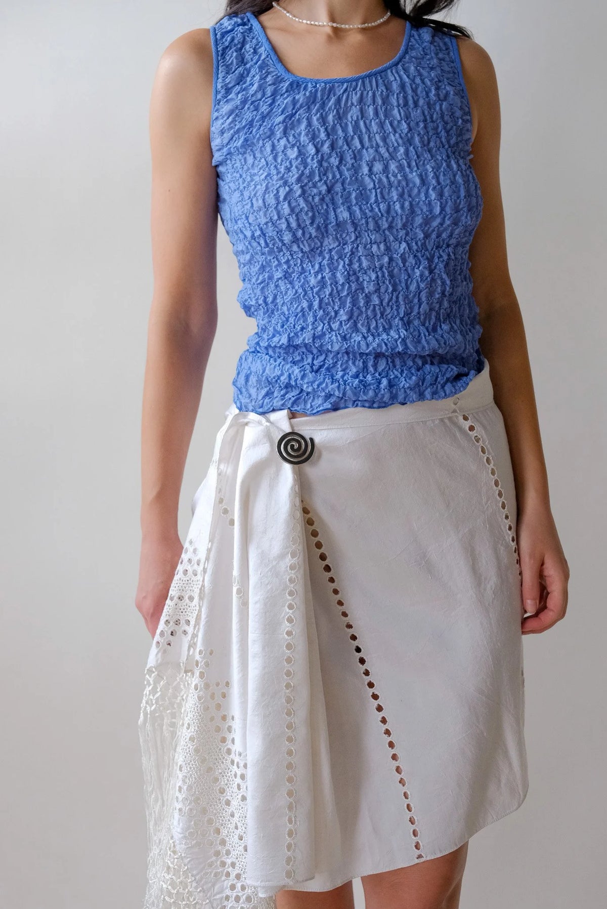 Periwinkle Silk Blend Tank