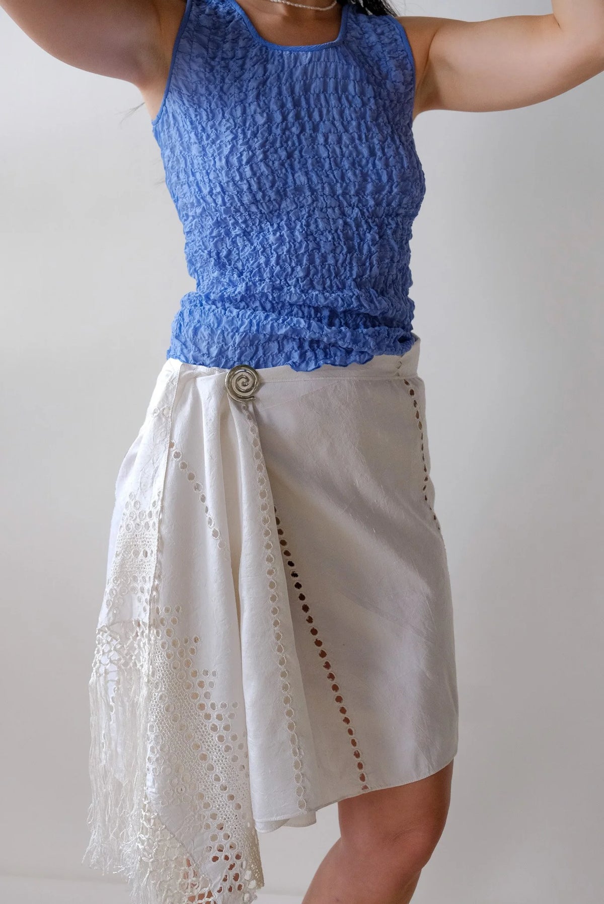 Periwinkle Silk Blend Tank