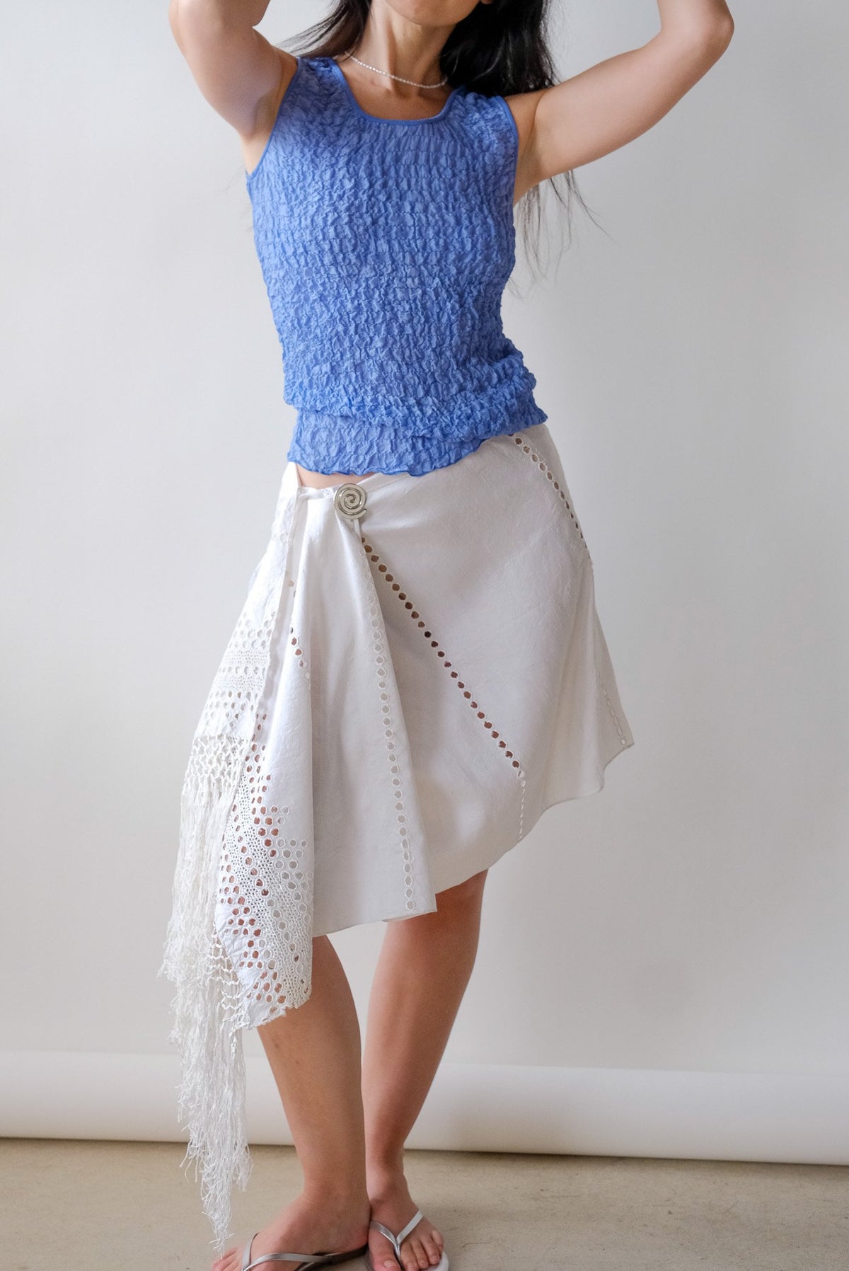 Periwinkle Silk Blend Tank