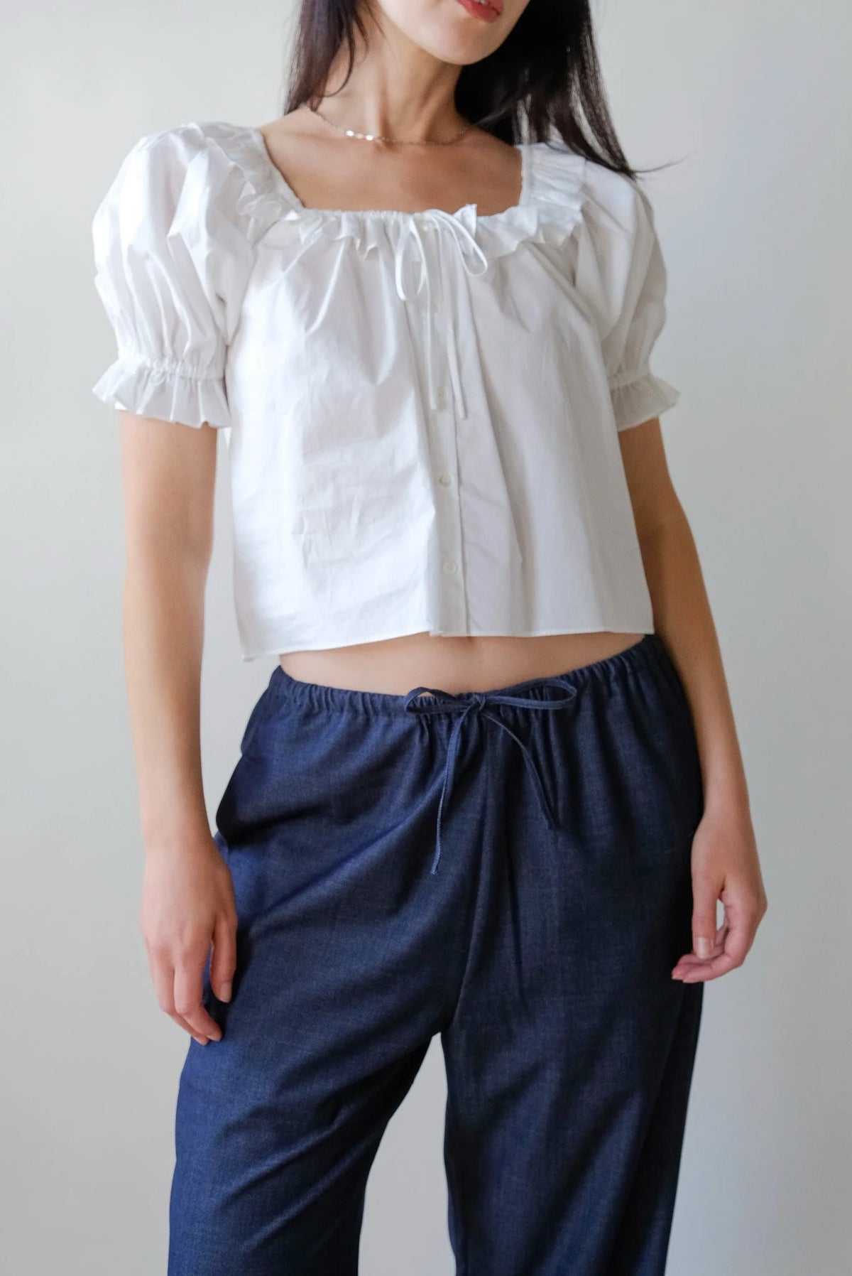 Mijeong Park Denim Drawstring Pants