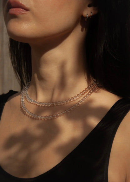 Sea + Pattern Mini Quartz Necklace