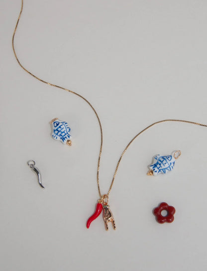 Mod & Jo Nico Italian Horn Charm in Red