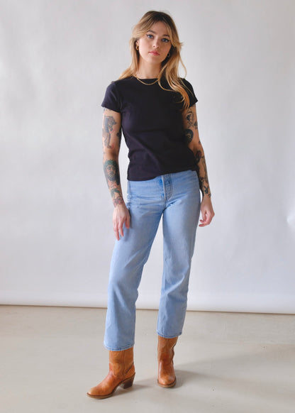 LA Relaxed Bebe Organic Tee - Black