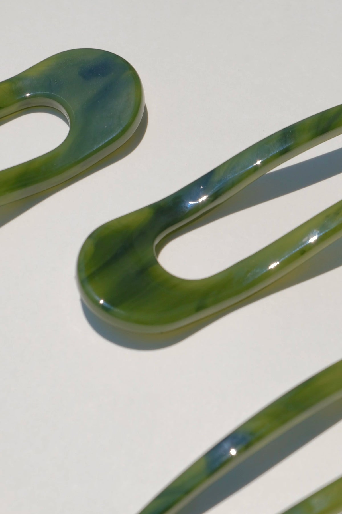 Machete French Hair Pin - Algae