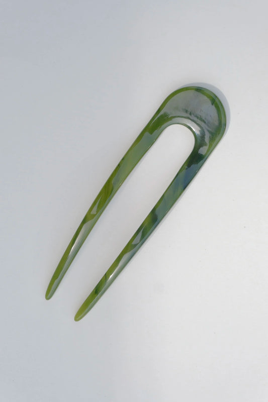 Machete French Hair Pin - Algae