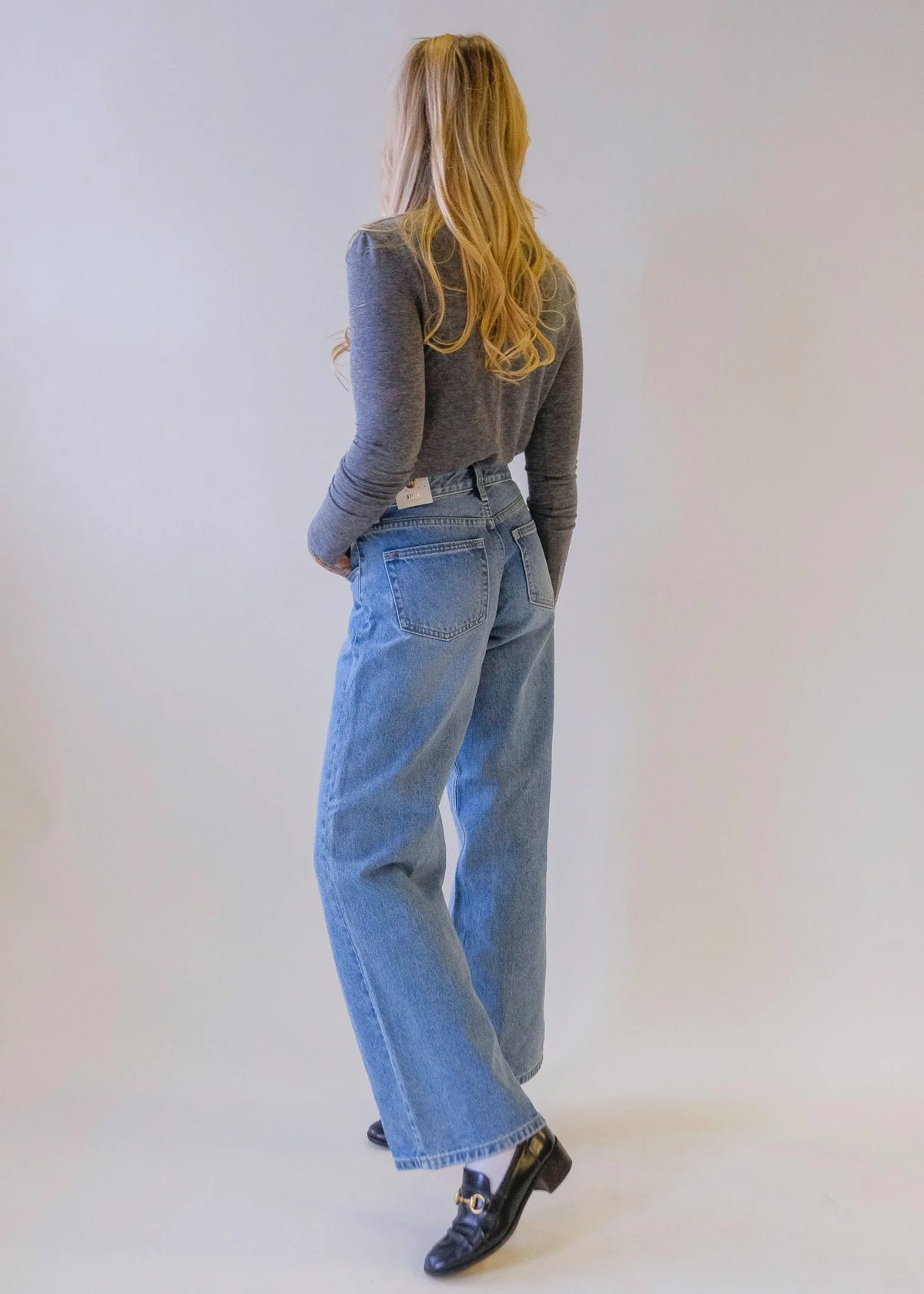 Mid Rise Slouch Jeans