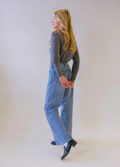 Mid Rise Slouch Jeans