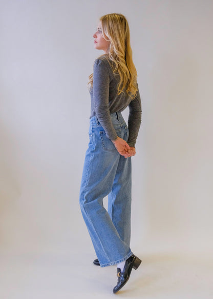 Mid Rise Slouch Jeans