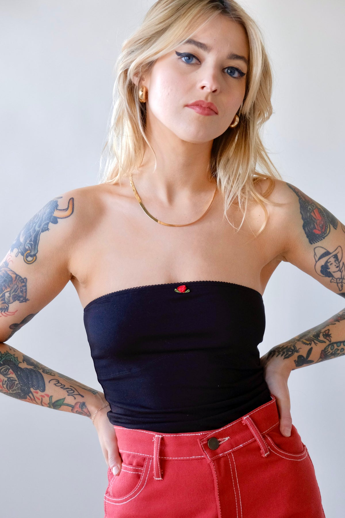 Rat Boi Contour Tube Top - Onyx