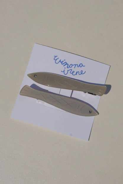 Winona Irene Fish Hair Clip Set