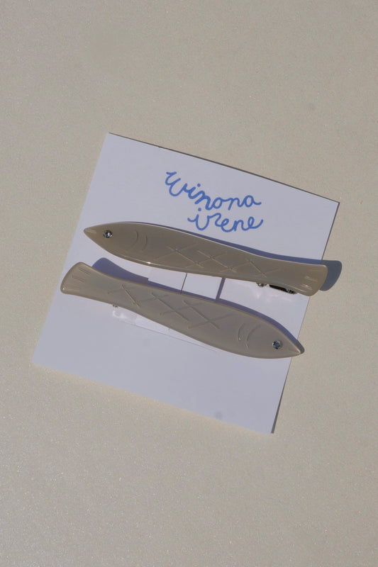 Winona Irene Fish Hair Clip Set