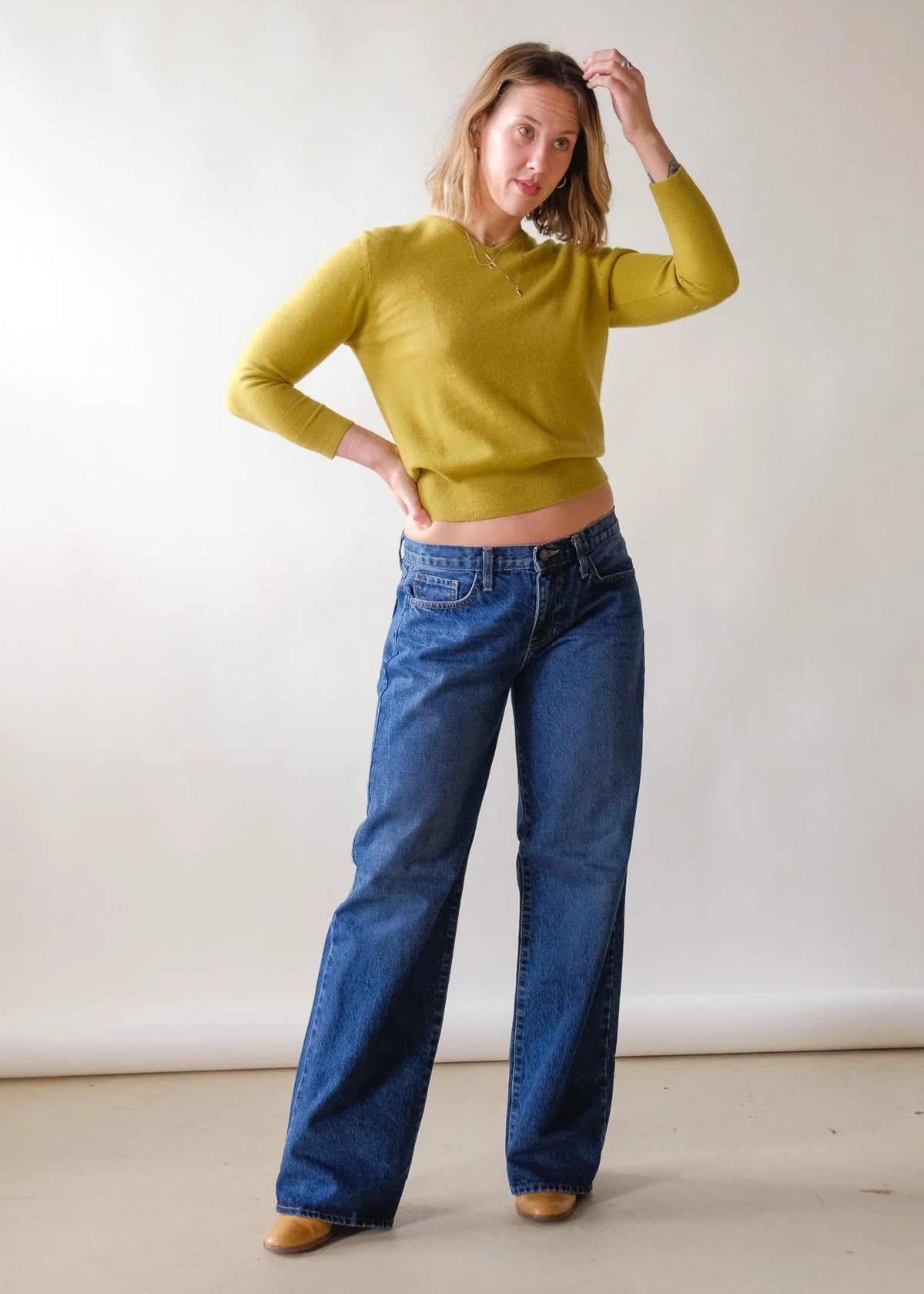 Just Black Denim Low Rise Slouch Jean