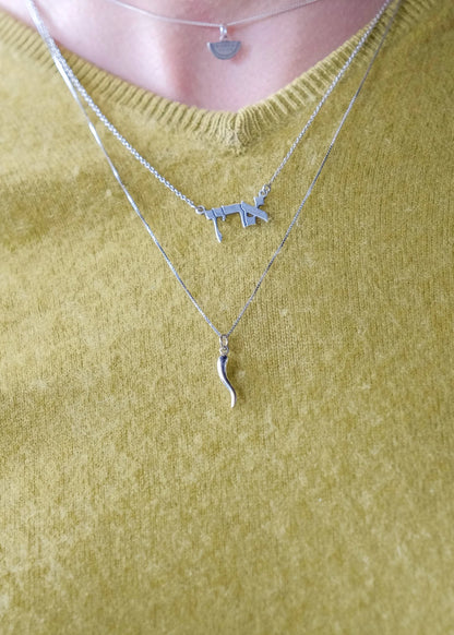 Mod & Jo Nico Italian Horn Charm in Silver
