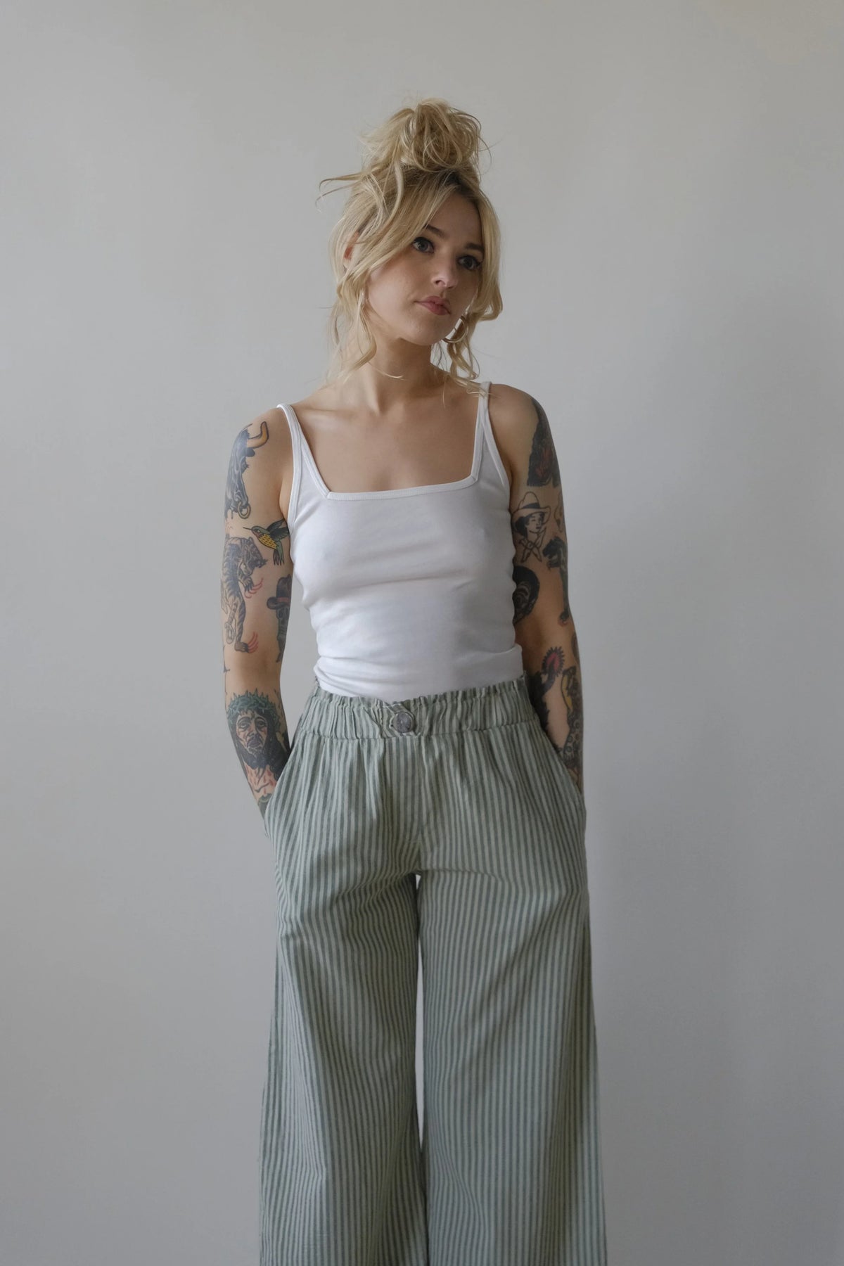 Square Organic Camisole in White