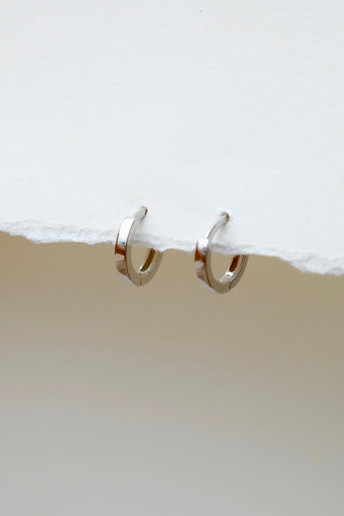 Rosewood Collection Mini Hoop - Sterling Silver