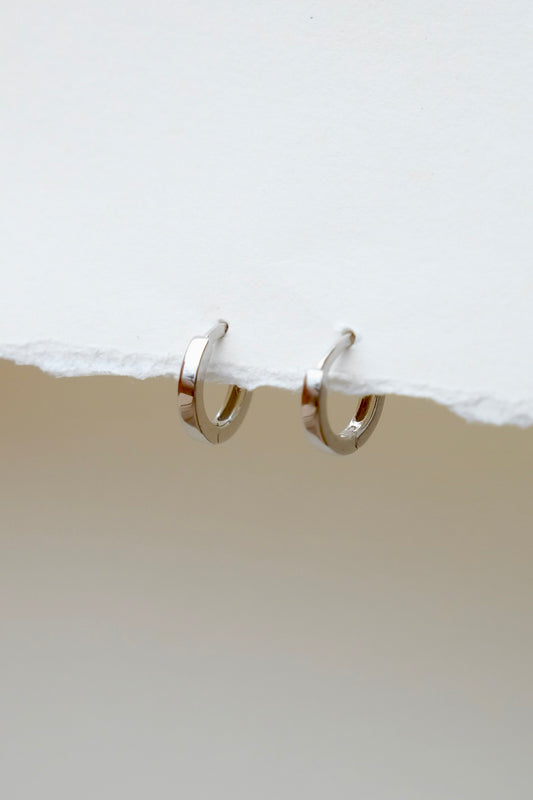 Rosewood Collection Mini Hoop - Sterling Silver