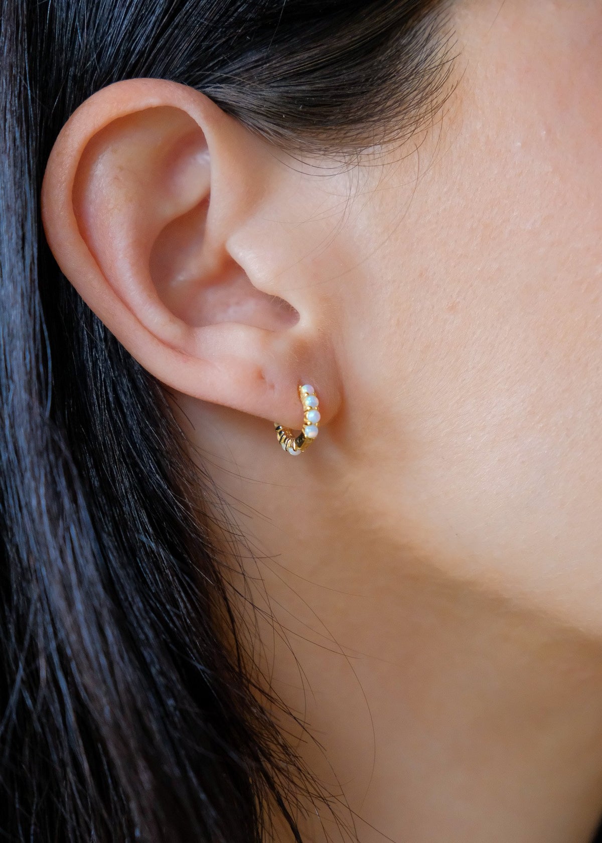 Rosewood Collection Opal Hug Hoop