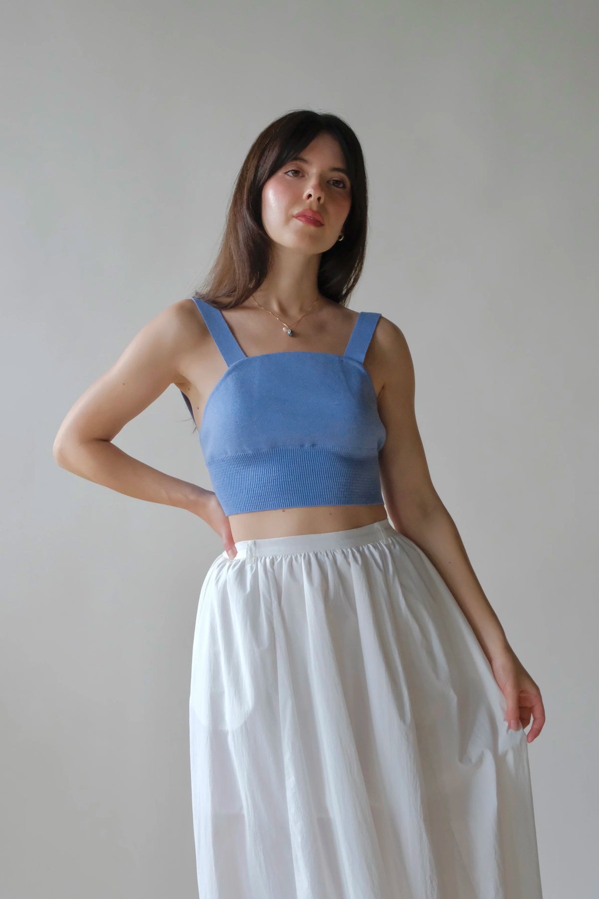 Diarte Cruz Top - Ice Blue